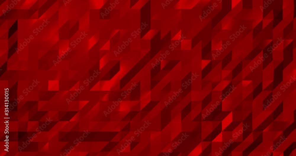Aufkleber abstract red 3d geometric pattern. mosaic metall background for business presentation.