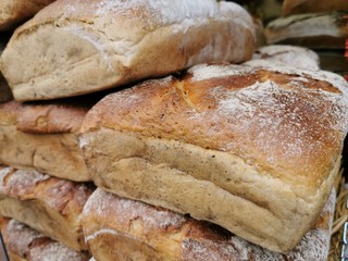 Yeast-free bread, great design for any purposes. Farming, agriculture. Organic nutrition. Natural...