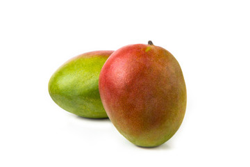 Mango on a white isolated background. Fresh, bright fruits.