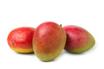 Mango on a white isolated background. Fresh, bright fruits.