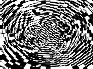 Grunge pattern black and white. Abstract monochrome vector background