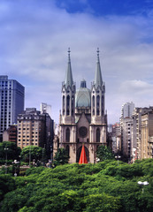 Obraz premium South America, Brazil, Sao Paulo Cathedral
