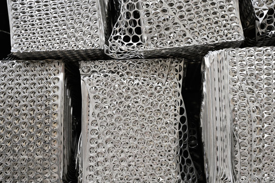 Aluminium Schrott aus Blechabf&auml;llen