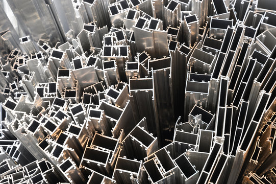 Aluminium Schrott aus Profilabfall