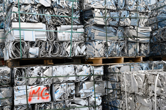 Aluminium Schrott aus Blechabf&auml;llen