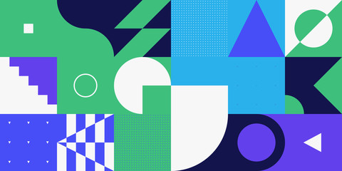 Obraz premium Minimal Vector Geometric Pattern design