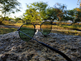 sunglasses in the park