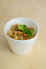 Fried rice in cup