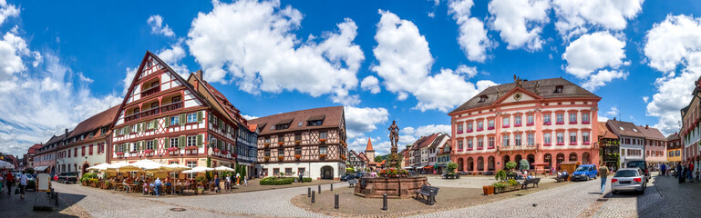Panorama Altstadt Gengenbach, Schwarzwald, Deutschland 