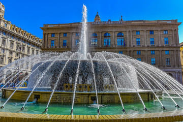 A fountain in Genoa Italy