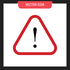 Alert sign. Triangle alarm vector icon. 