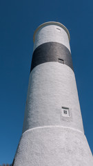 Famous lighthouse Lange Jan at Ottenby on the southern tip of Swedish Baltic Sea island Oland.
