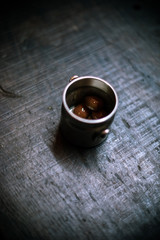 cup of coffee on a background