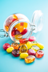 Fototapeta na wymiar Sweet colorful candies.
