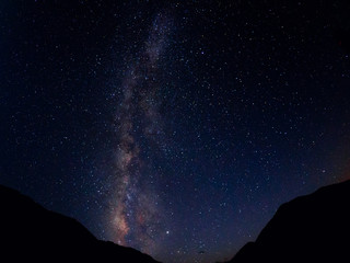 Naklejka na ściany i meble Milky Way, Ladakh, India