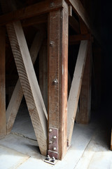 Multiple supports holding up silo based