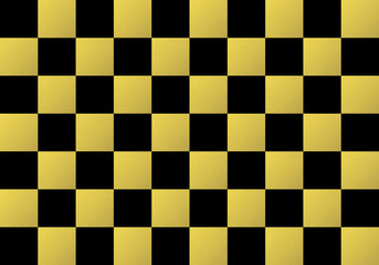 背景：市松模様 和柄 祝い 式 華やか 素材 テクスチャー イベント 土壁 金 黒