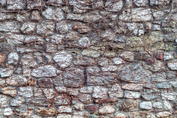 Close Up Old Weathered Stone Wall Texture