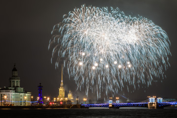 fireworks over the bridge