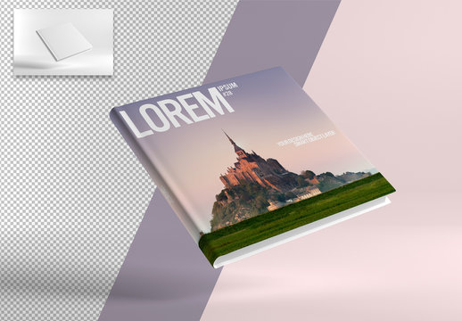Angled Book Mockup