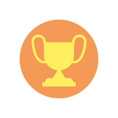 Isolated trophy icon vector design