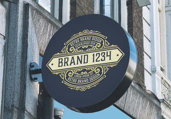 Vintage Logo with Floral Elements