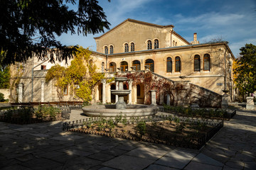 Fototapeta na wymiar Byzantine courtyard in the ancient city of Tauric Chersonesos .Crimea.