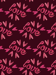 Dark purple love pattern