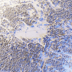 Techno mega city; urban and futuristic technology concepts, original 3d rendering