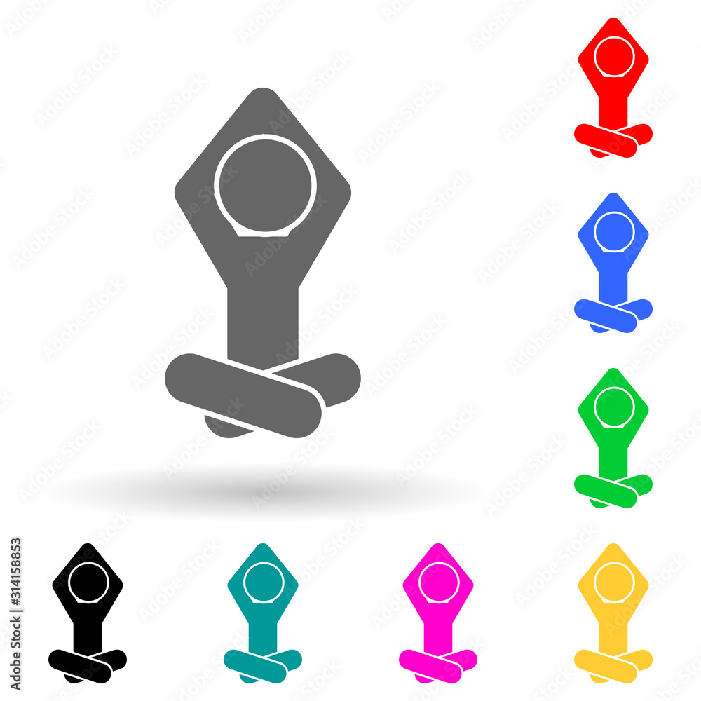 Poster relax, child multi color style icon. simple glyph, flat vector of child icons for ui and ux, website