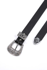 woman belt shoot in studio