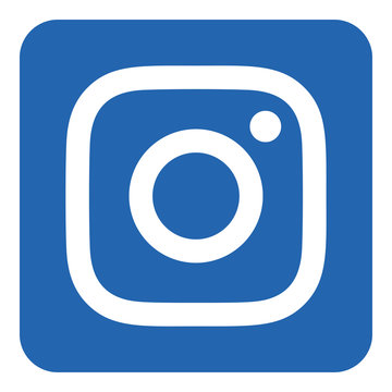 VORONEZH, RUSSIA - NOVEMBER 21, 2019: Instagram Logo Square Icon In Blue Color