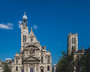 Fototapeta na wymiar Saint-Étienne-du-Mont Church, in Paris, France