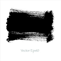 stroke black and white ink.Vector eps10
