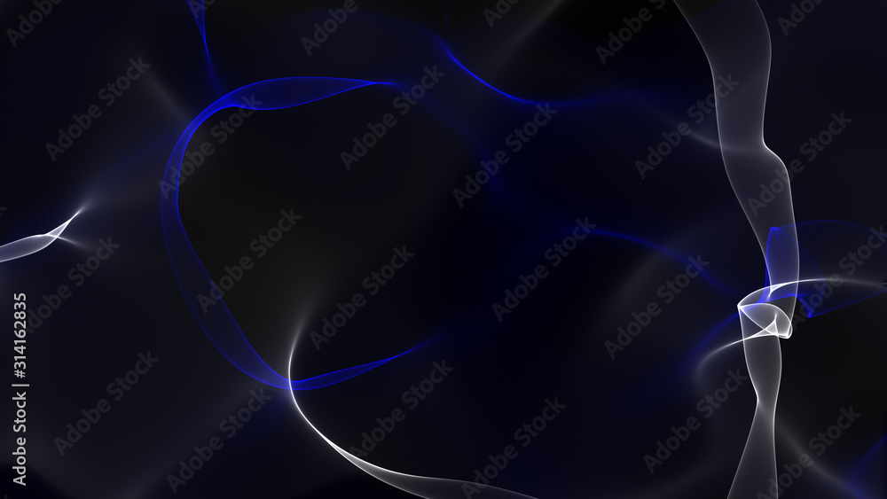 Poster curves colored fluids lines abstract motion background
