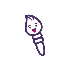 Kawaii brush cartoon vector design