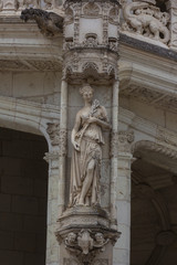 Female statue, Royal de Blois Loire Valley France