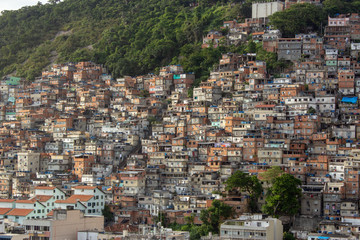 Cantagalo Favela, located at Copacabana, Rio de janeiro