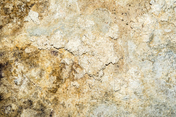 cracked and peeling paint and grunge old wall with texture