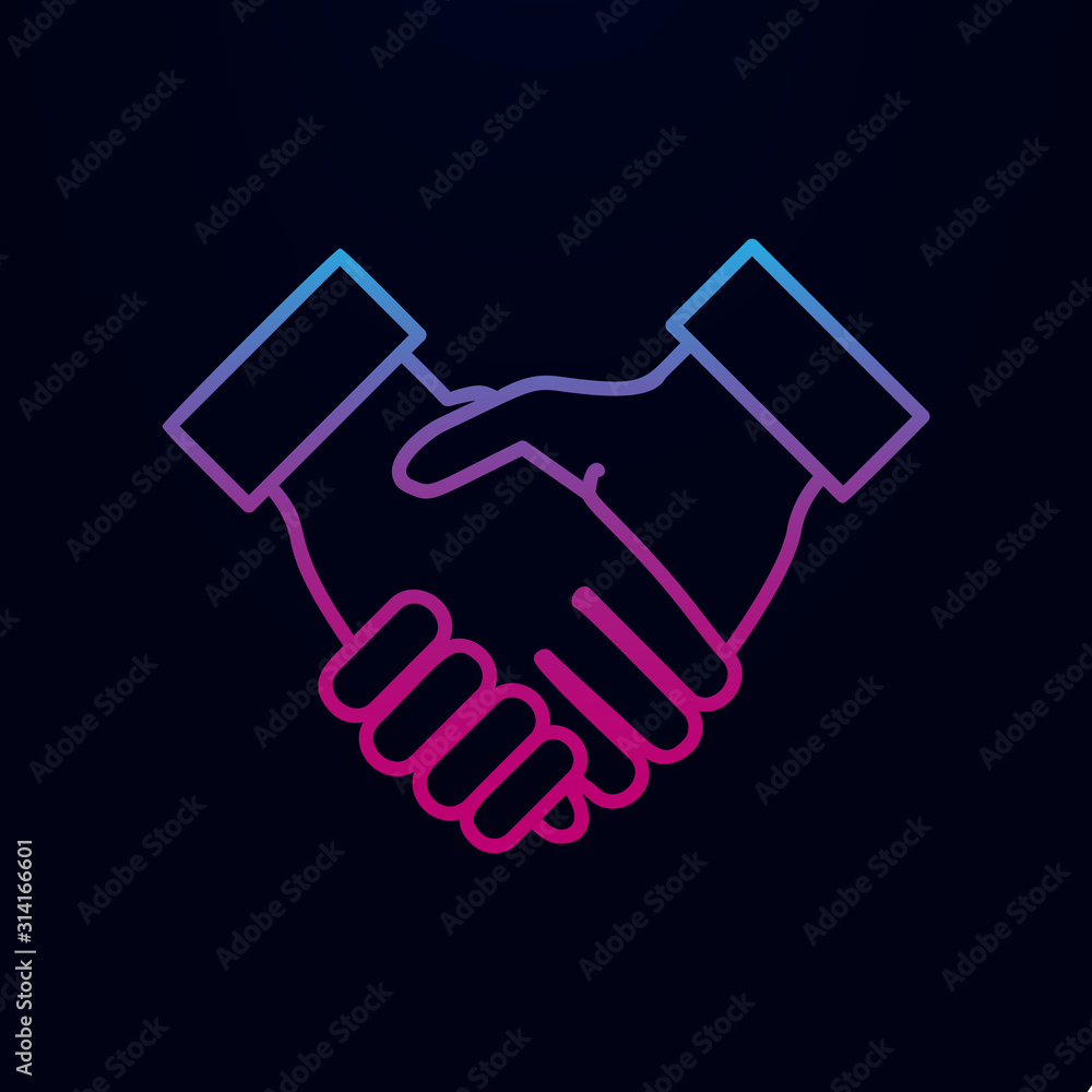 Poster hold hand nolan icon. simple thin line, outline vector of team work icons for ui and ux, website or 