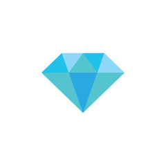 blue diamond geometric simple logo vector