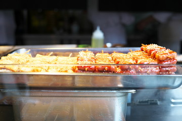 Shanghai,China-September 15, 2019: Snack food sold at Yuyuan garden in Shanghai, China