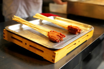 Shanghai,China-September 15, 2019: Snack food sold at Yuyuan garden in Shanghai, China