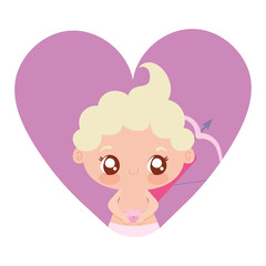 Baby cupid cartoon vector design