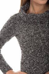 woman sweater shoot in studio