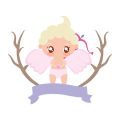 Baby cupid cartoon vector design