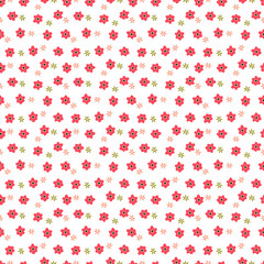Tiny Flowers seamless pattern. Vintage floral background.