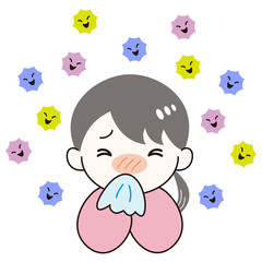 女の子　風邪　ウイルス　症状　鼻水　苦しい