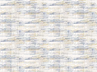 Behang Grijze Franse linnen vector naadloze structuurpatroon. Penseelstreek grunge sier geweven abstracte achtergrond. Textiel in landelijke boerderijstijl. Onregelmatige verontruste tekens all-over print in grijsblauw. © Limolida Studio
