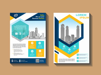 abstract cover and layout for presentation and marketing